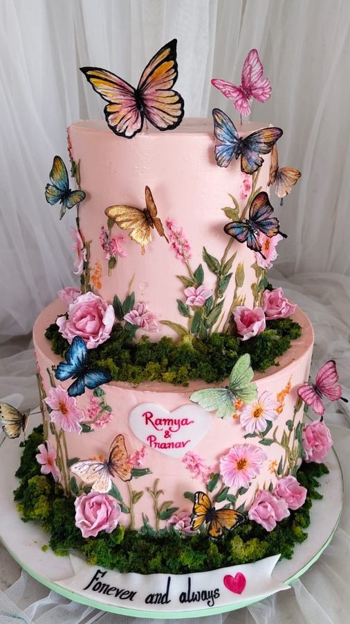 Custom birthday cake design 14 — Sweet Petal Cakes, Bangalore