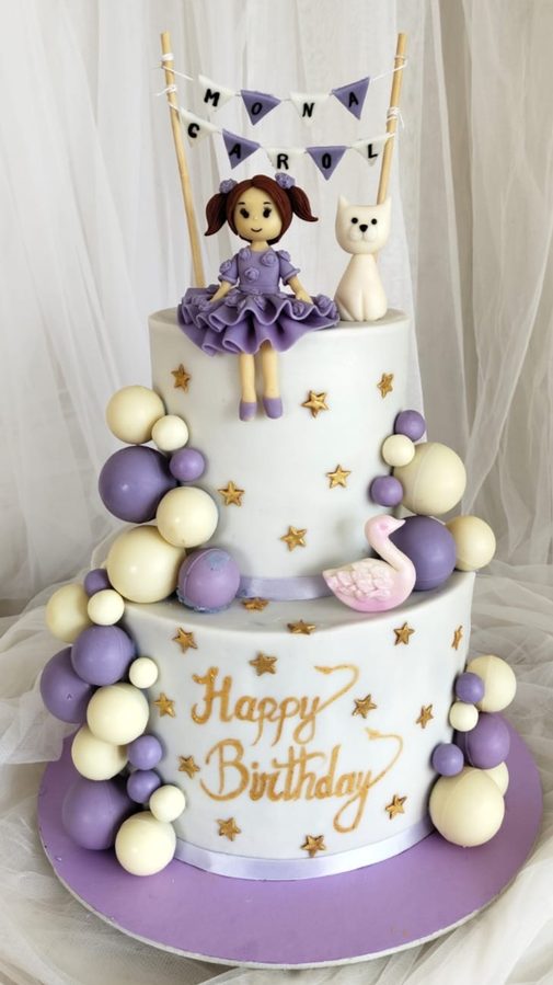 Custom birthday cake design 16 — Sweet Petal Cakes, Bangalore