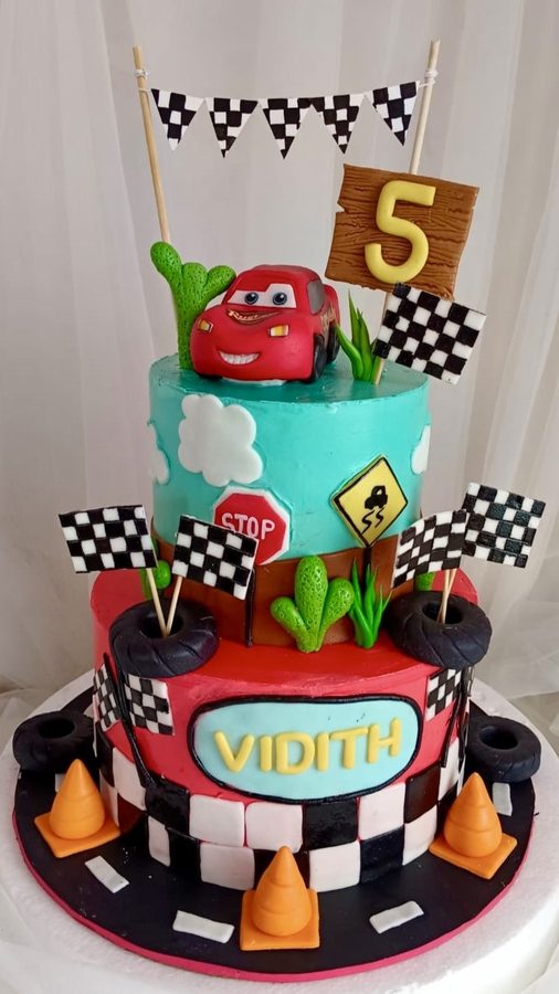 Custom birthday cake design 3 — Sweet Petal Cakes, Bangalore