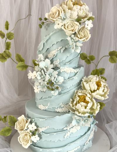 Black Orchid Drama — custom cake by Sweet Petal Cakes, Bangalore